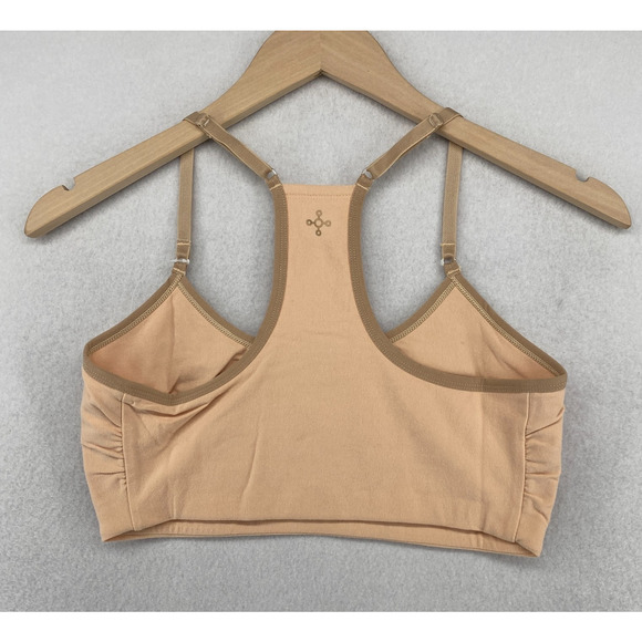 TOMMIE COPPER Bra M Bralette Racerback Pullover Cotton Blend Nude Beige NEW - Picture 2 of 13